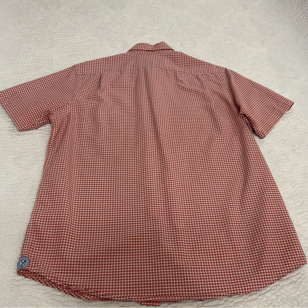 CREMIEUX Classic Men’s Orange/Blue Plaid Button Down Shirt - Picture 2 of 6